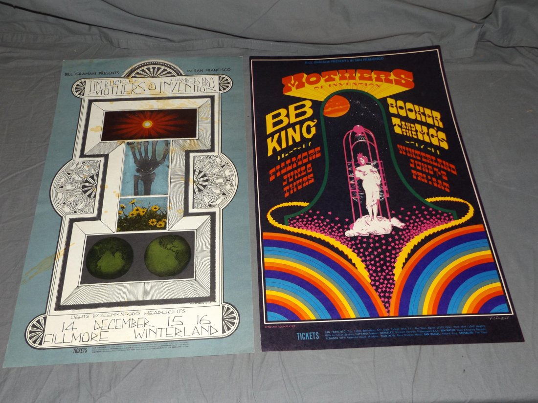 (2) Frank Zappa Mothers of Invention BG Posters (1 of 5)