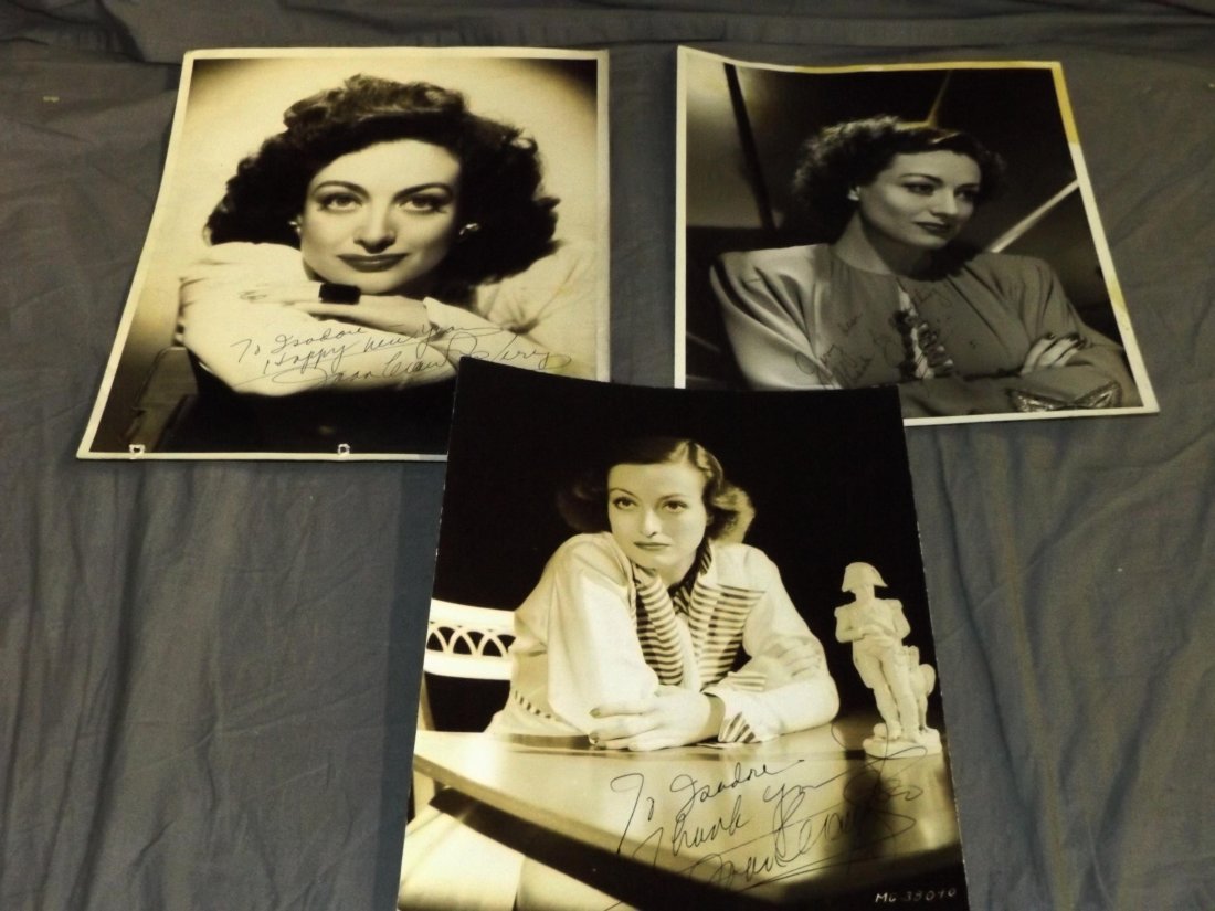 (3) Joan Crawford Signed Photographs (1 of 5)