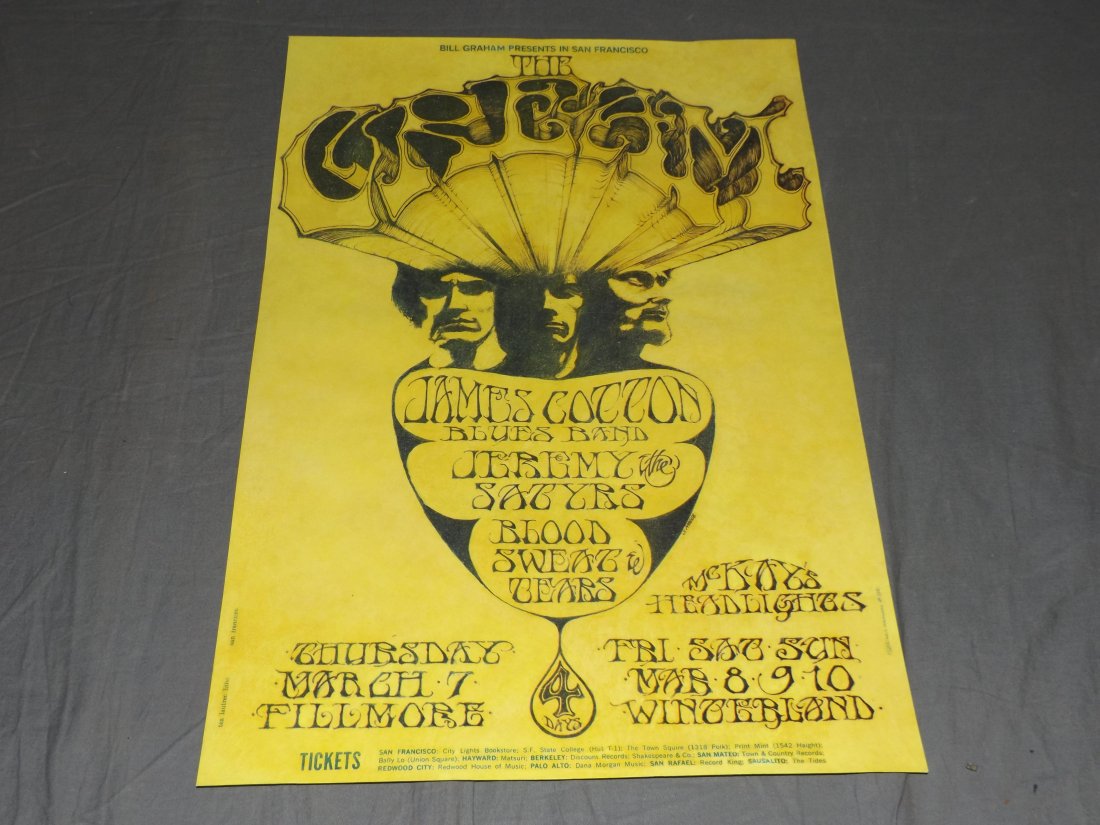 1968 Cream BG 110 Concert Poster (1 of 3)