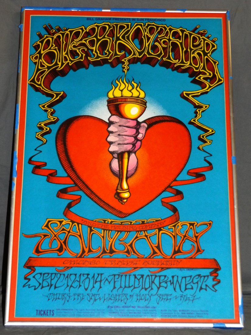 1968 Big Brother Holding Co BG136 Concert Poster (1 of 3)