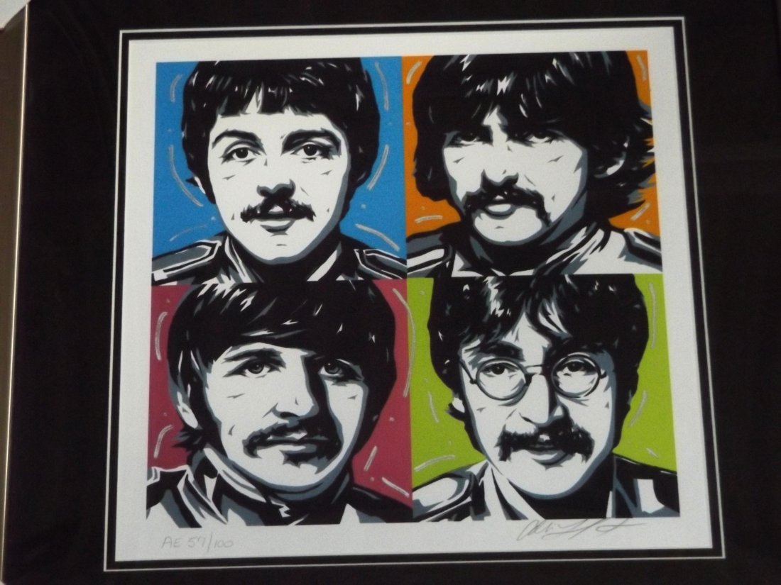 Allison Lefcort, Beatles Limited Ed Lithograph (1 of 4)