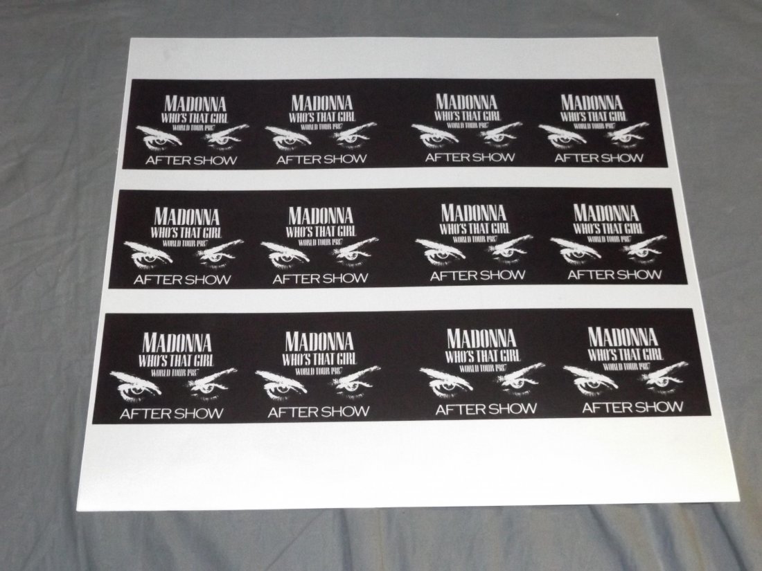 Madonna 1987 World Tour Uncut Backstage Passes (1 of 1)