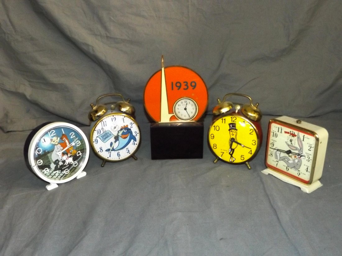 Character Alarm Clock Lot. (1 of 5)