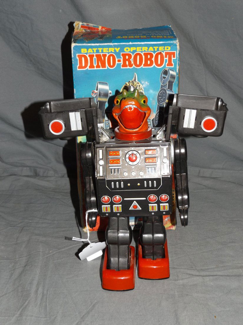 Boxed Battery Operated Dino Robot, Japan (1 of 6)