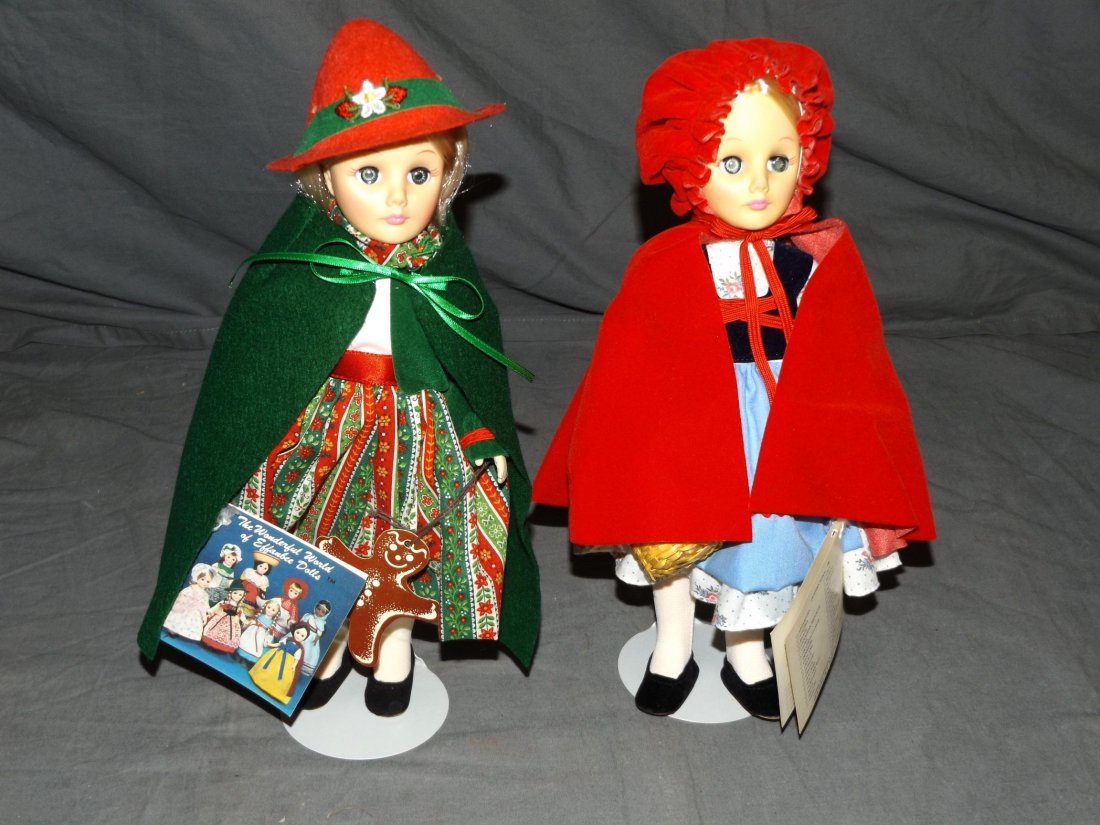 (2) Effanbee Story Book Dolls, MIB: (2) Effanbee Story Book Dolls, MIB, 1) Little Red Riding Hood, 1985, 2) Goldilocks, 1983