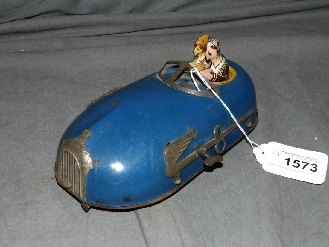 Tin Litho Windup Bumper Car (1 of 2)