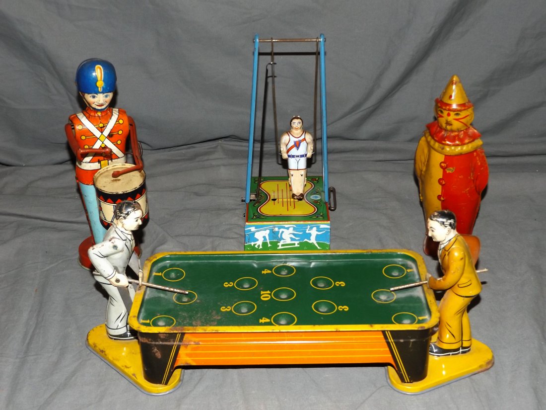 4 Piece Tin Litho Toy Lot (1 of 7)
