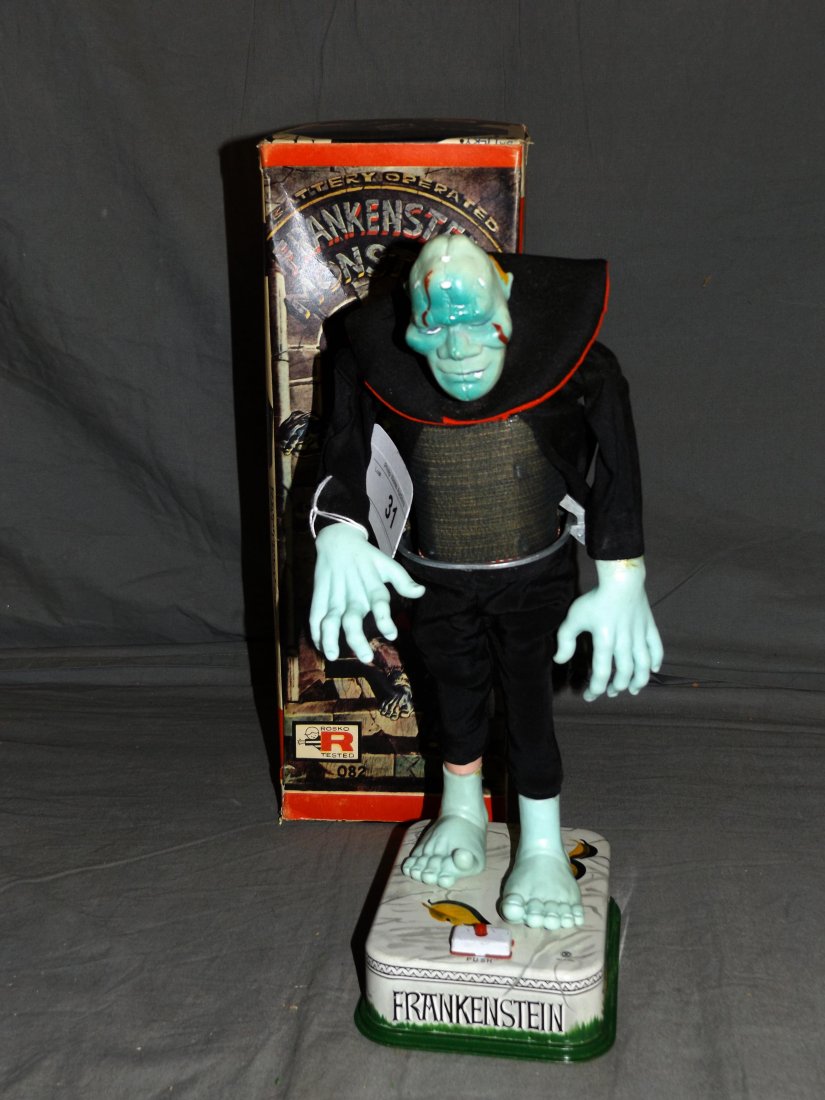 1950's Boxed Rosko Battery Op Frankenstein Monster (1 of 7)