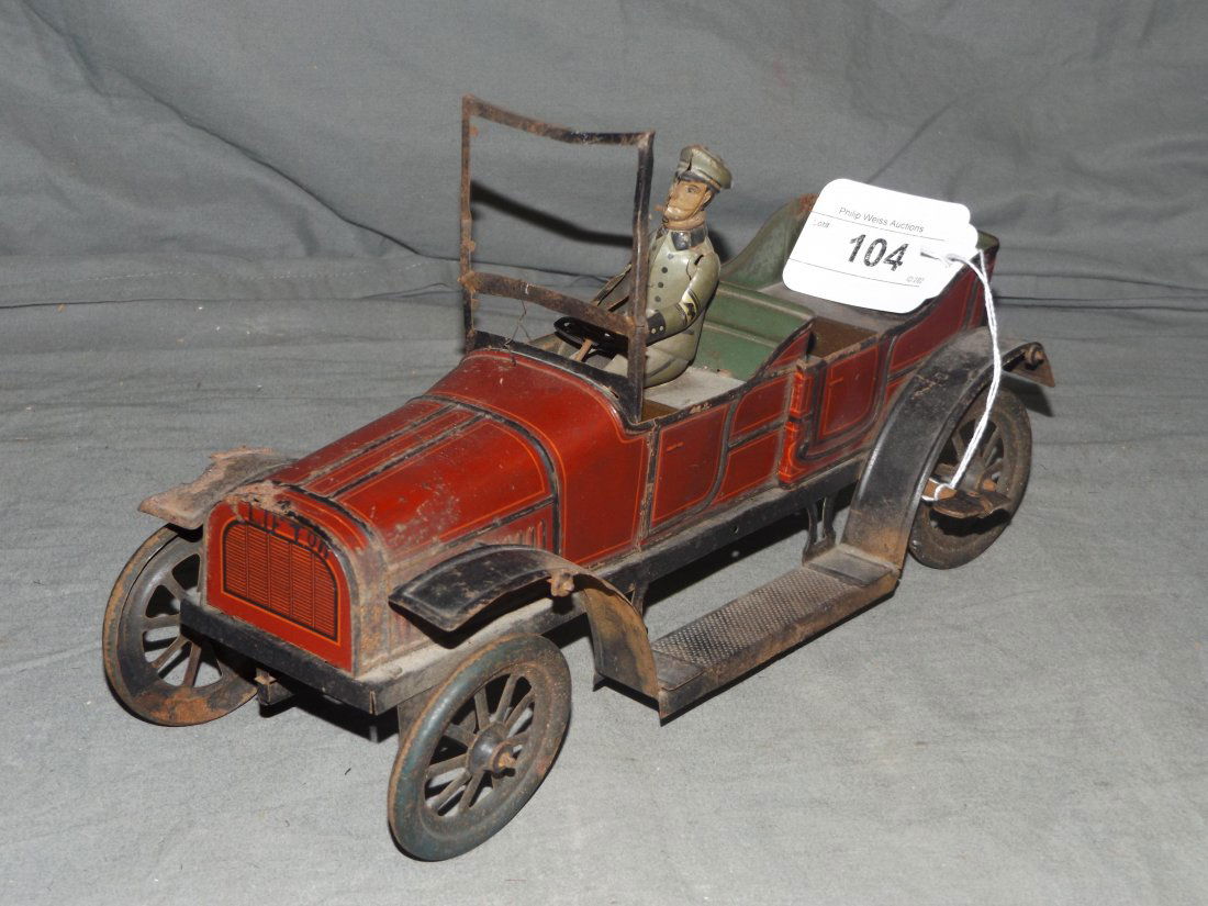 Tin Lithographed Windup Touring Car, Bing (1 of 5)