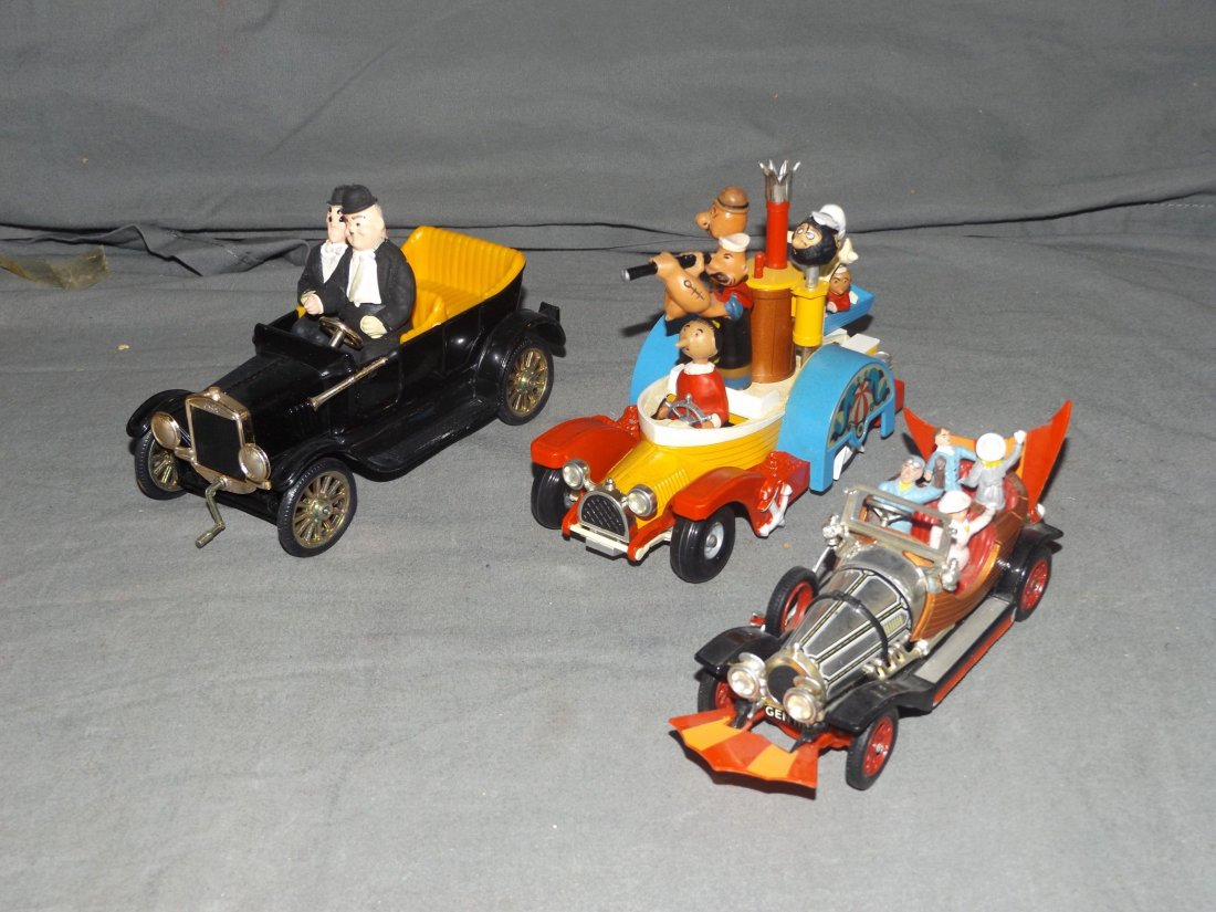 Three Comic Character Die Cast Vehicles (1 of 2)