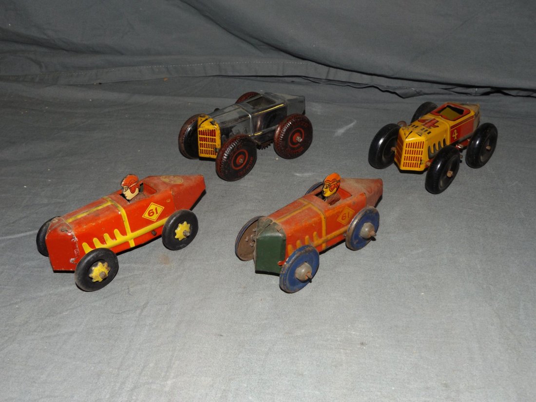 Lot of Marx Tin Litho Racers (1 of 3)