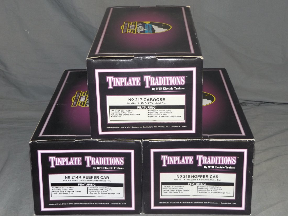 MTH Tinplate Traditions, Lot of 3 (1 of 4)