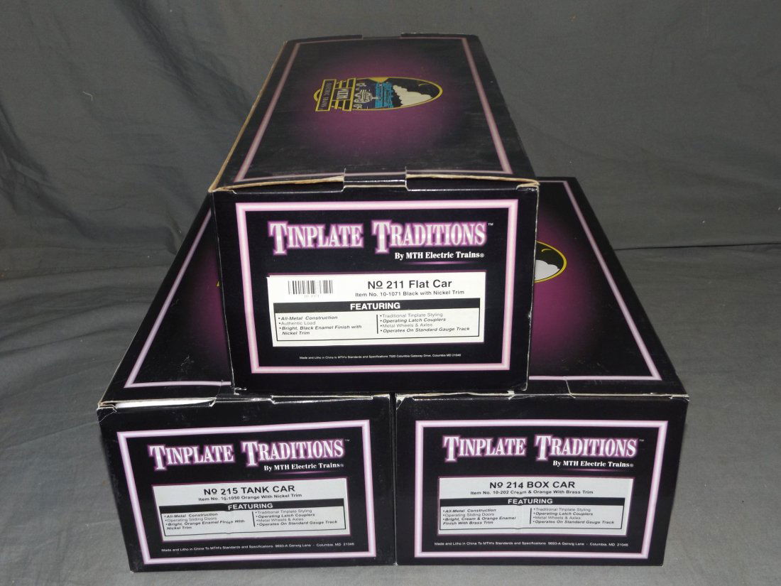 MTH Tinplate Traditions, Lot of 3 (1 of 4)