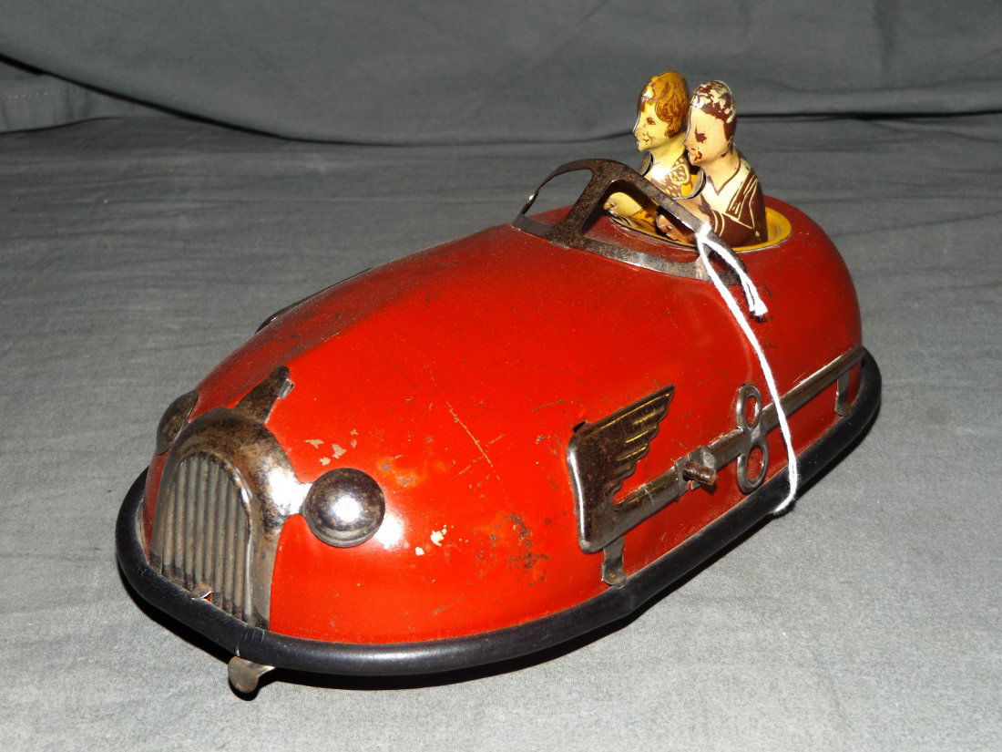 1930's Windup Lindstrom Skeeter Bug Bumper Car (1 of 3)