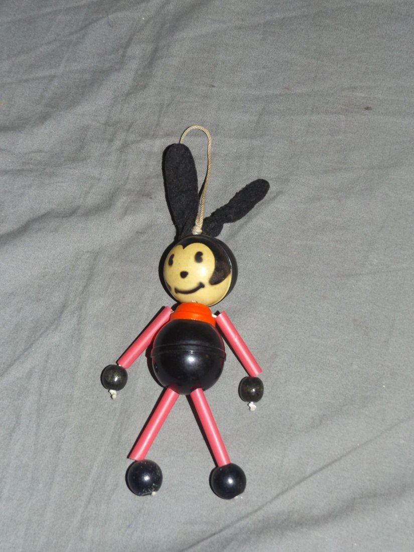 Oswald the Lucky Rabbit Celluloid Crib Toy, 1920's (1 of 3)