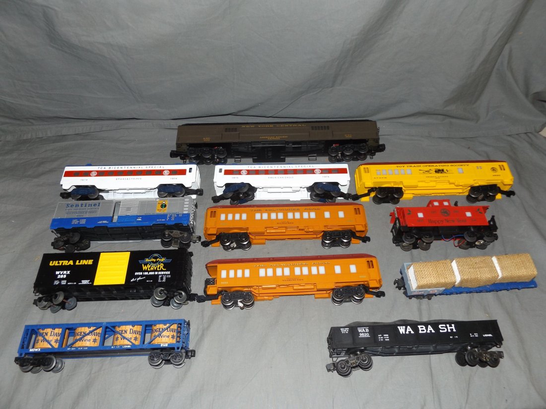 Large Lot of MPC, Weaver, Williams,: Lot includes freight cars and passenger cars.