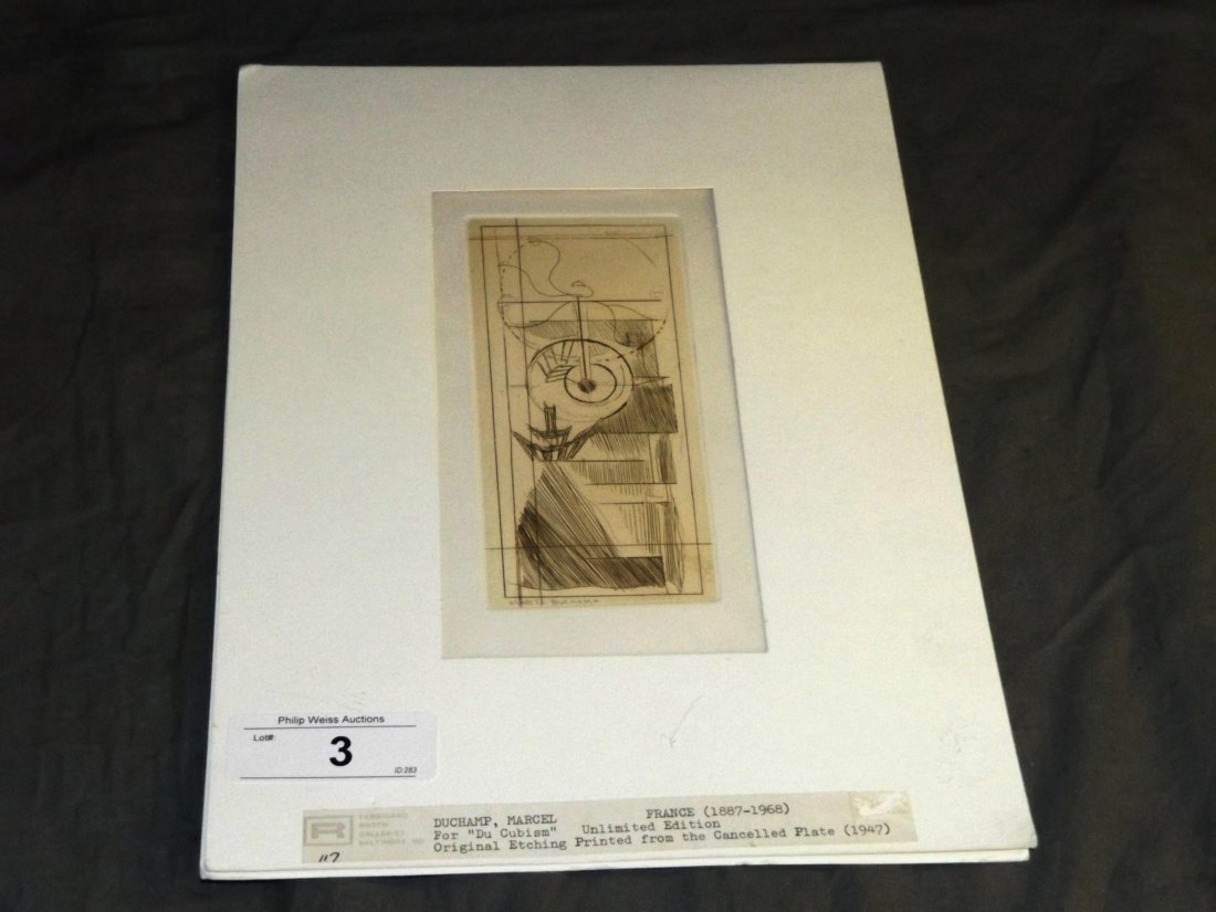Marcel Duchamp, The Coffee Mill, Etching Du Cubism (1 of 5)