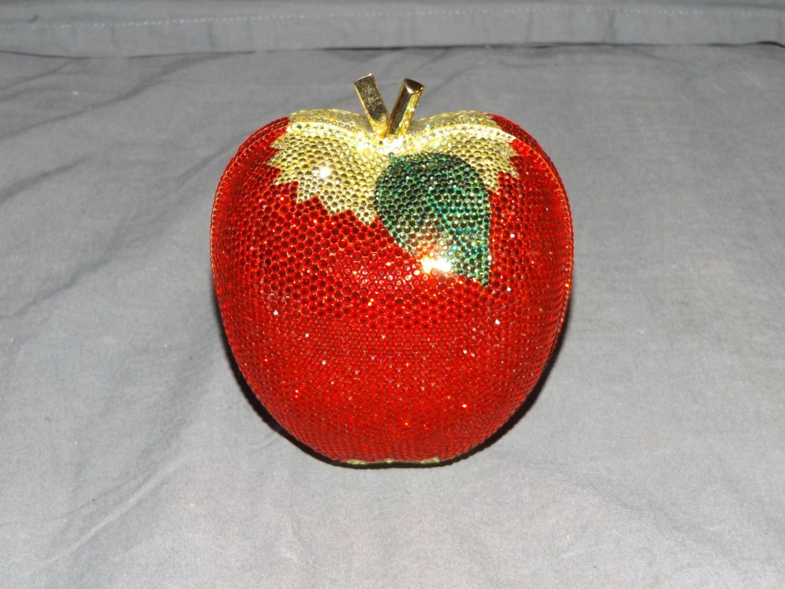 Red Apple Crystal Designer Handbag (1 of 7)