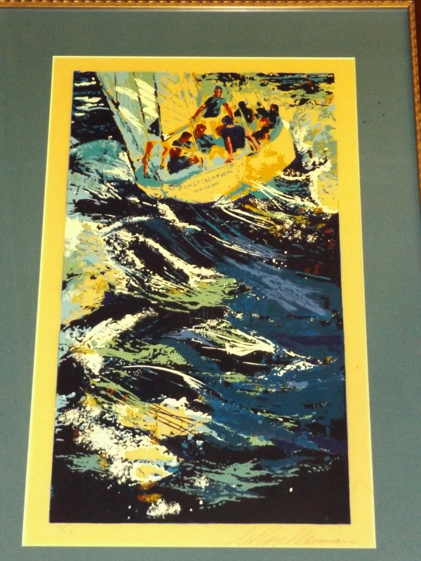 LeRoy Neiman Signed Serigraph, 12 Meter Yacht Race (1 of 4)
