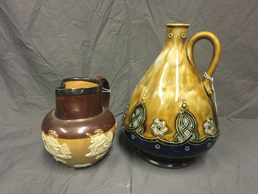 Royal Doulton Pottery Jugs. Lot of 2. (1 of 4)