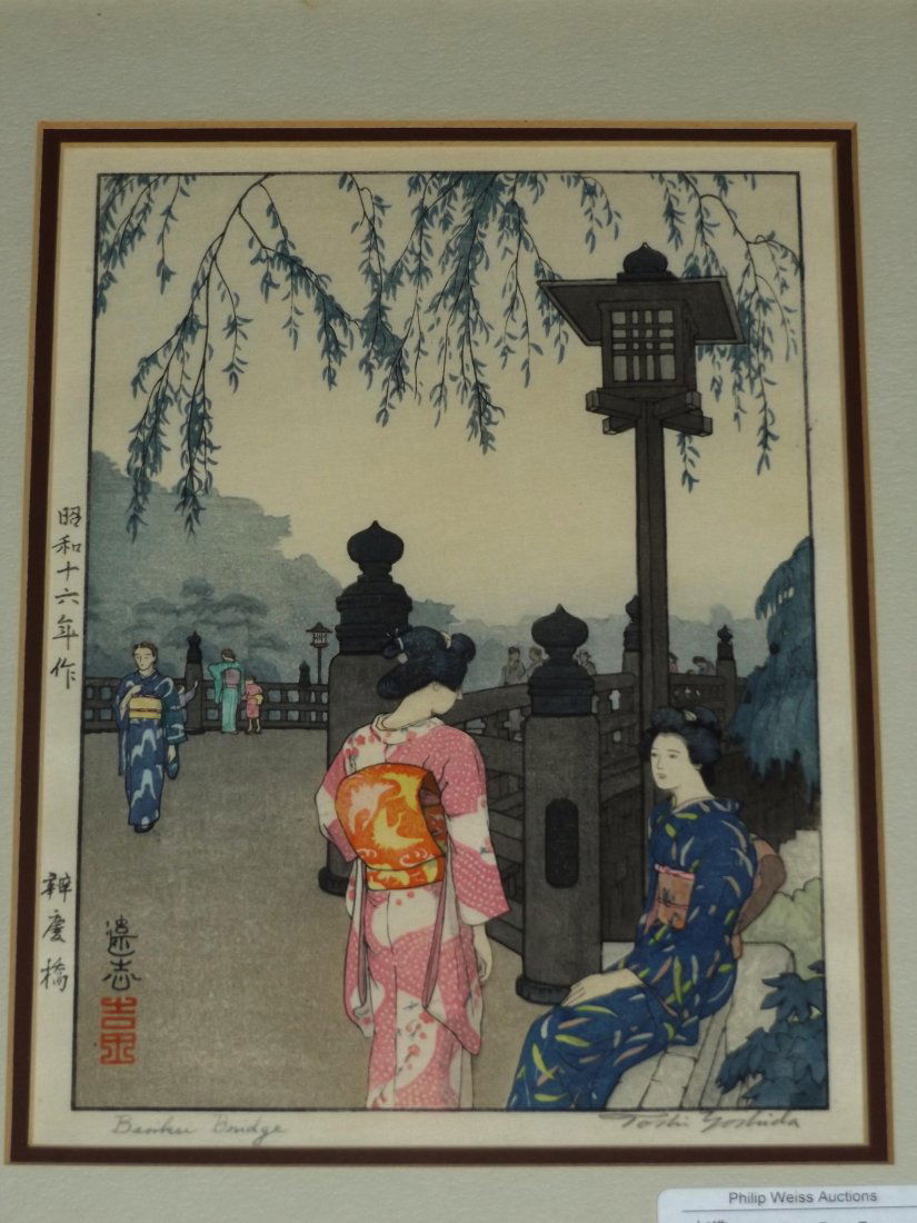 Toshi Yoshida, Signed Japanese Woodblock Print (1 of 4)
