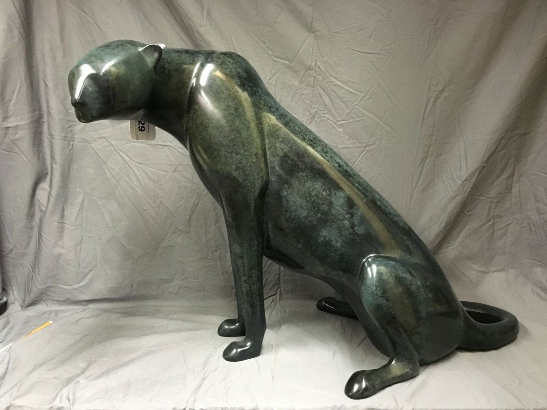 Loet Vanderveen, "Seated Cheetah" Bronze (1 of 6)