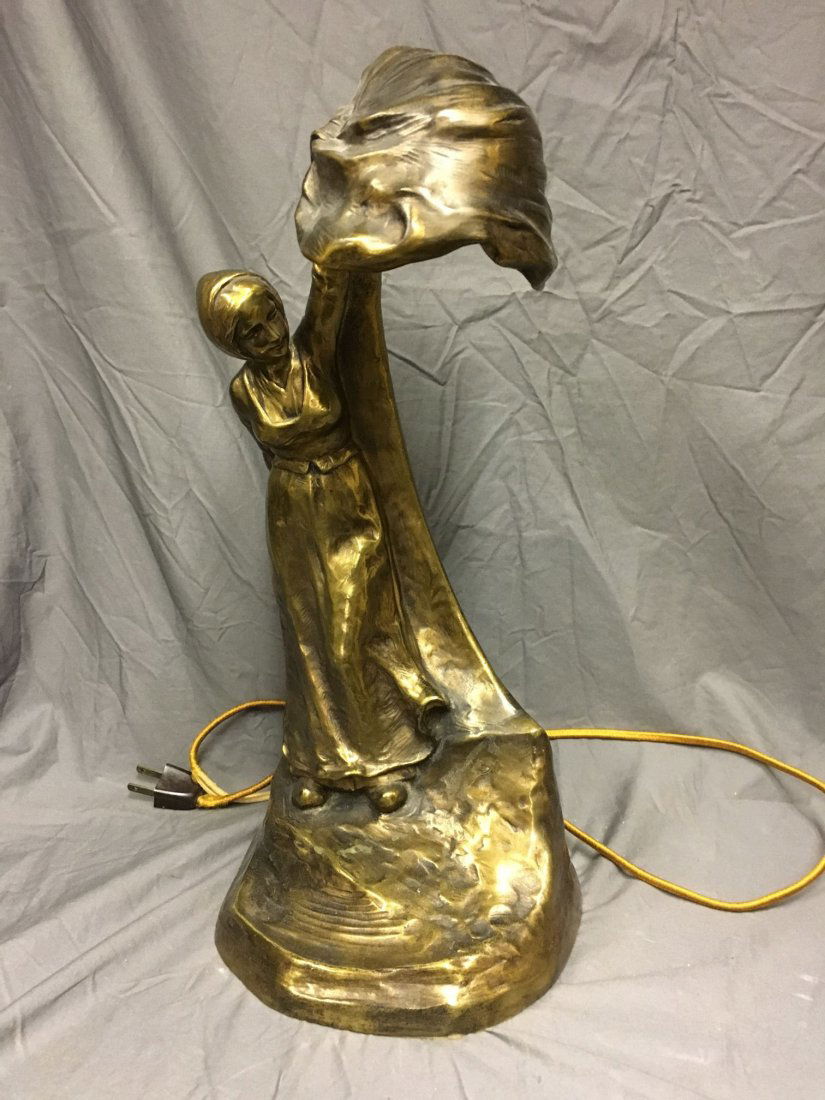 P. Tereszczuk Bronze Figural Lamp (1 of 4)