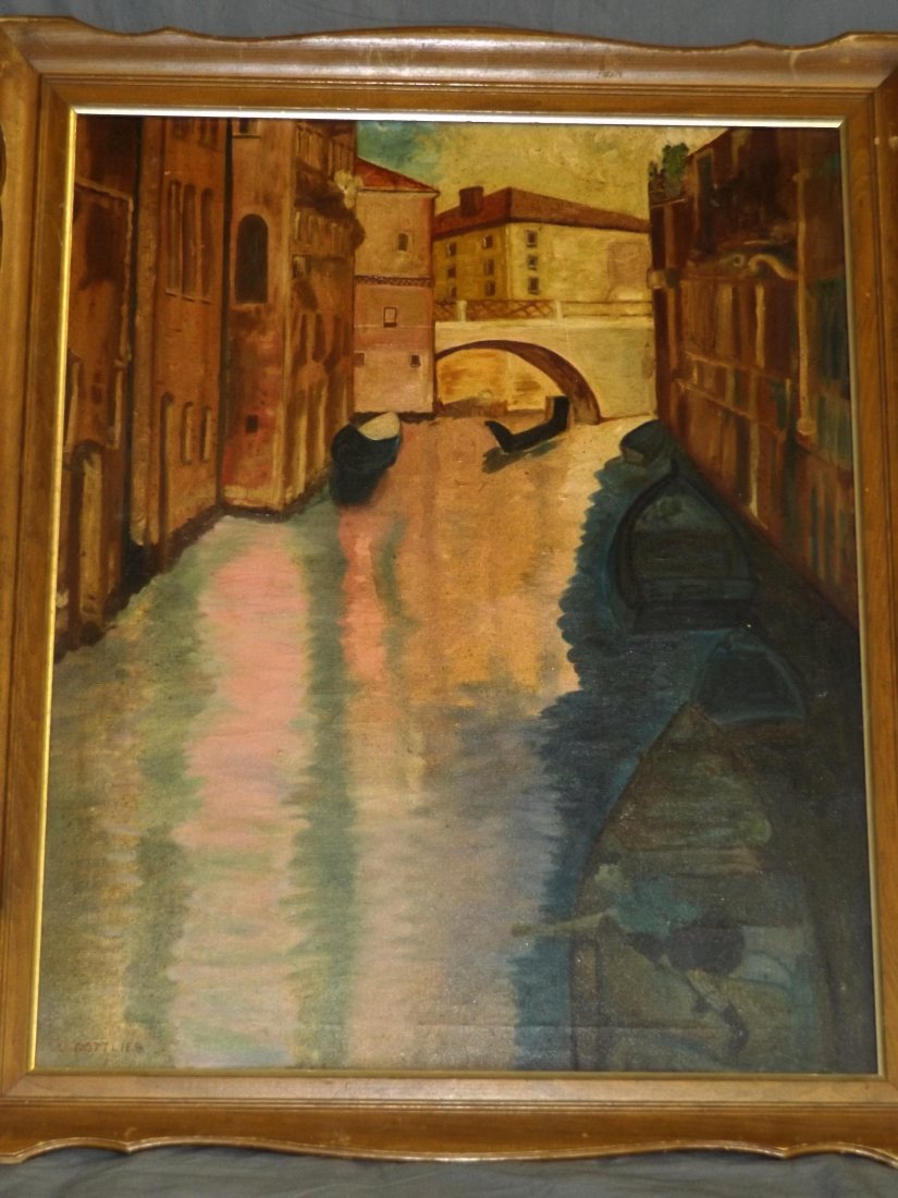 Leopold Gottlieb  (1883 - 1934) Oil on Canvas. (1 of 3)