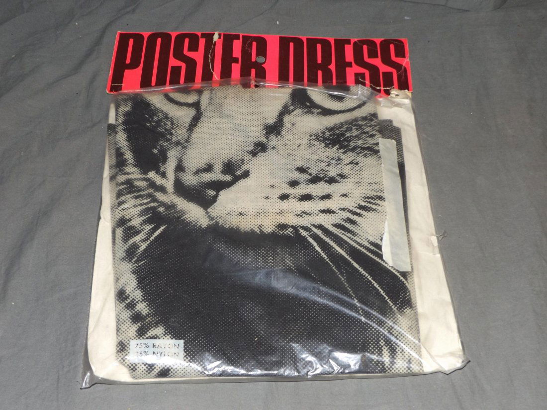 Harry Gordon Black & White Poster "CAT" Dress 1968 (1 of 2)