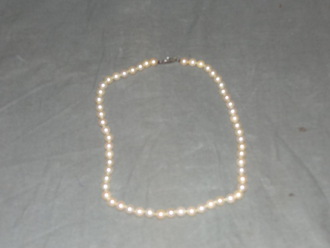 Mikimoto 16" Pearl Necklace (1 of 3)