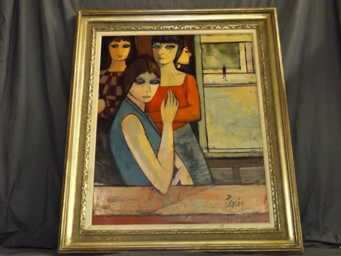 Charles Levier  (1920 - 2003) Oil on Canvas. (1 of 5)