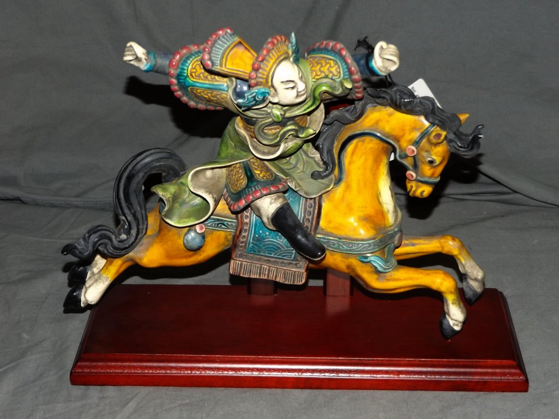 K.Y. Lin, Chinese Figural Ceramic Roof Tile (1 of 4)