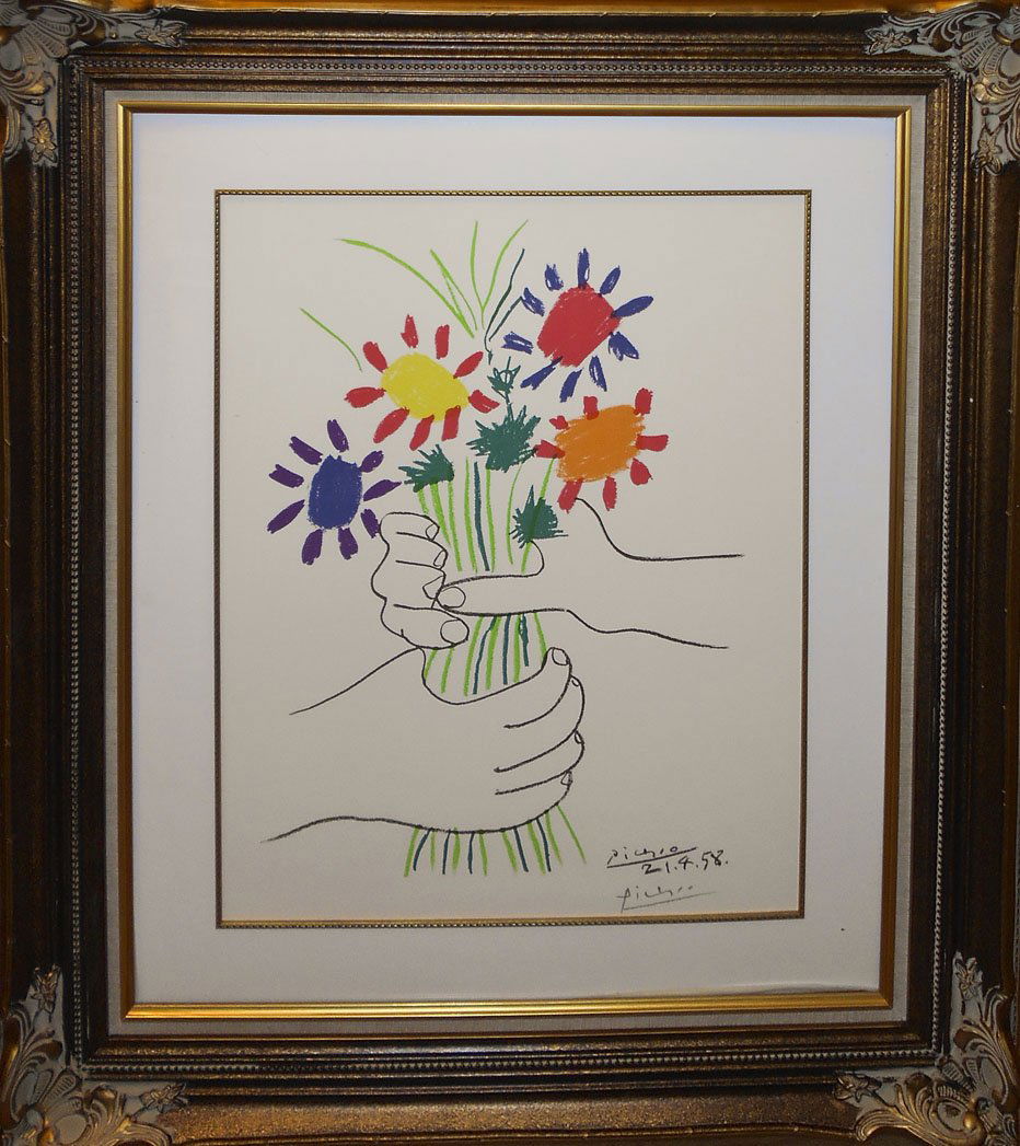 Pablo Picasso Hand Signed Color Lithograph (1 of 1)