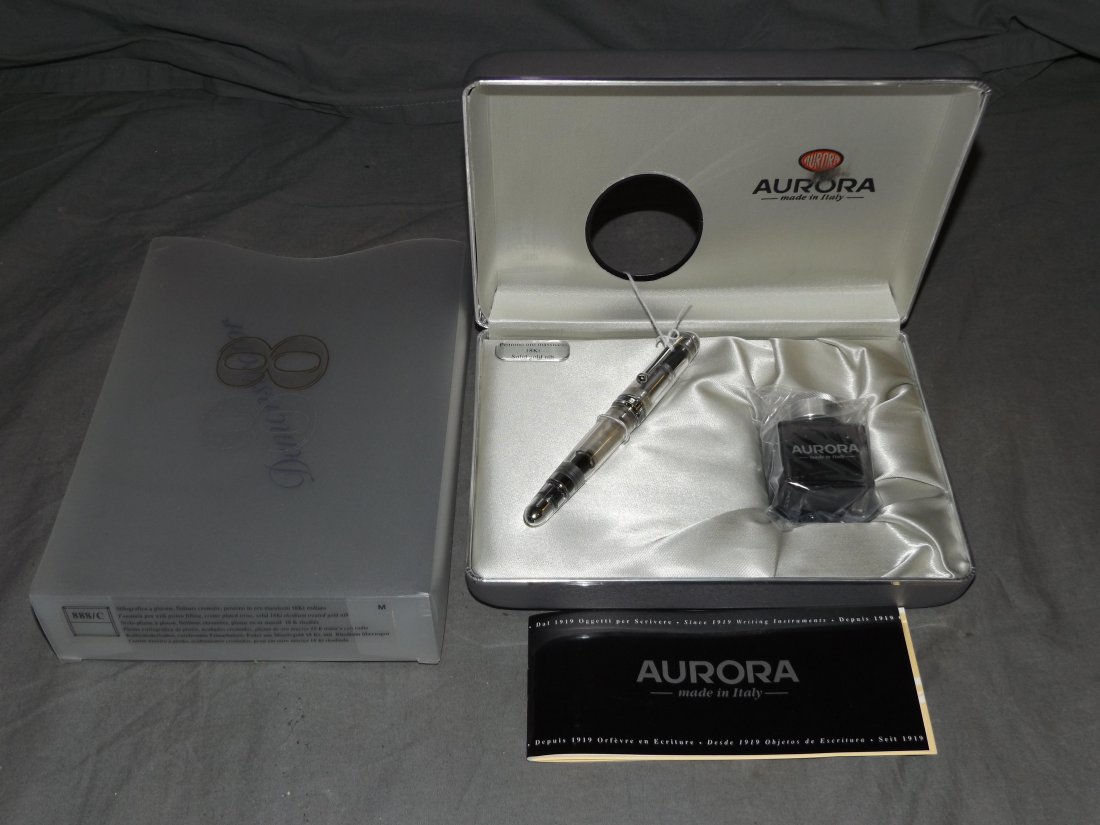 Aurora 88 Demonstrator Fountain Pen, Mint in O/B (1 of 2)