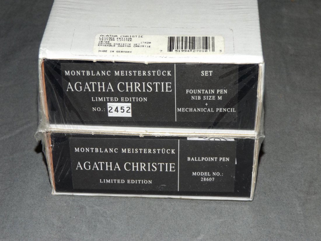 Montblanc Agatha Christie Ltd Ed Set, Sealed O/B (1 of 2)