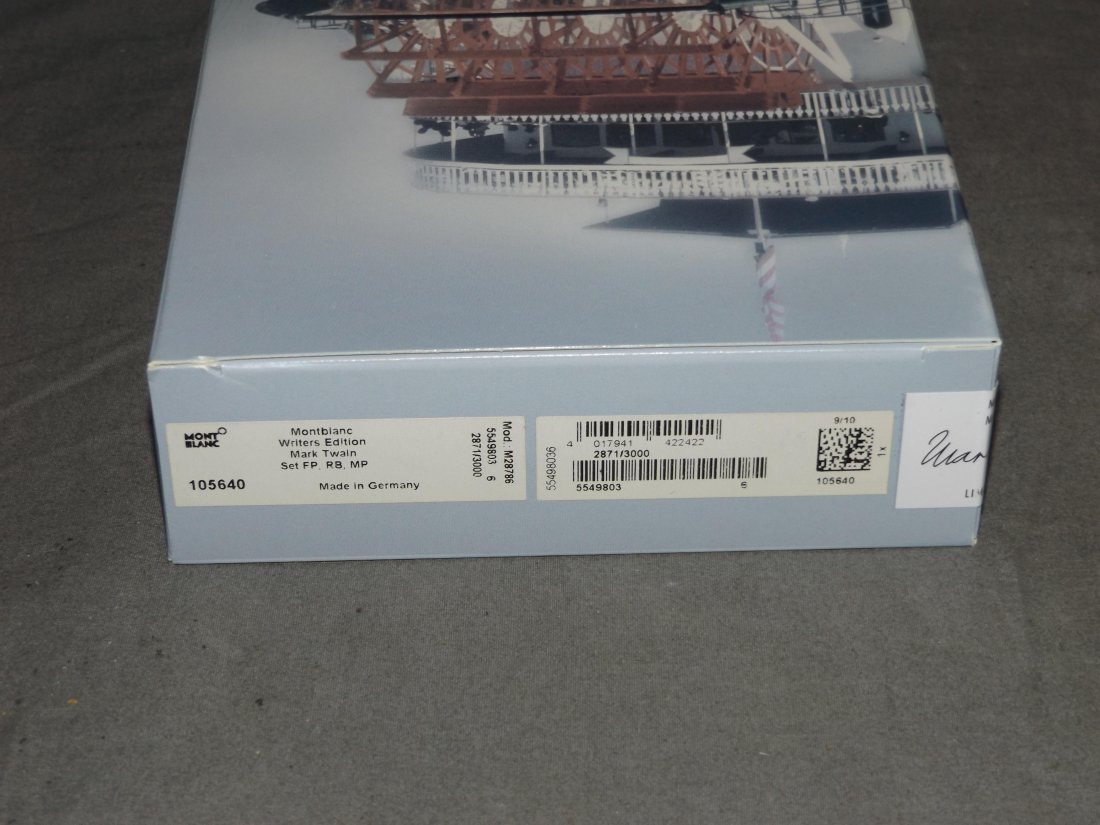 Montblanc Mark Twain Writers Ed Set, Sealed O/B (1 of 3)