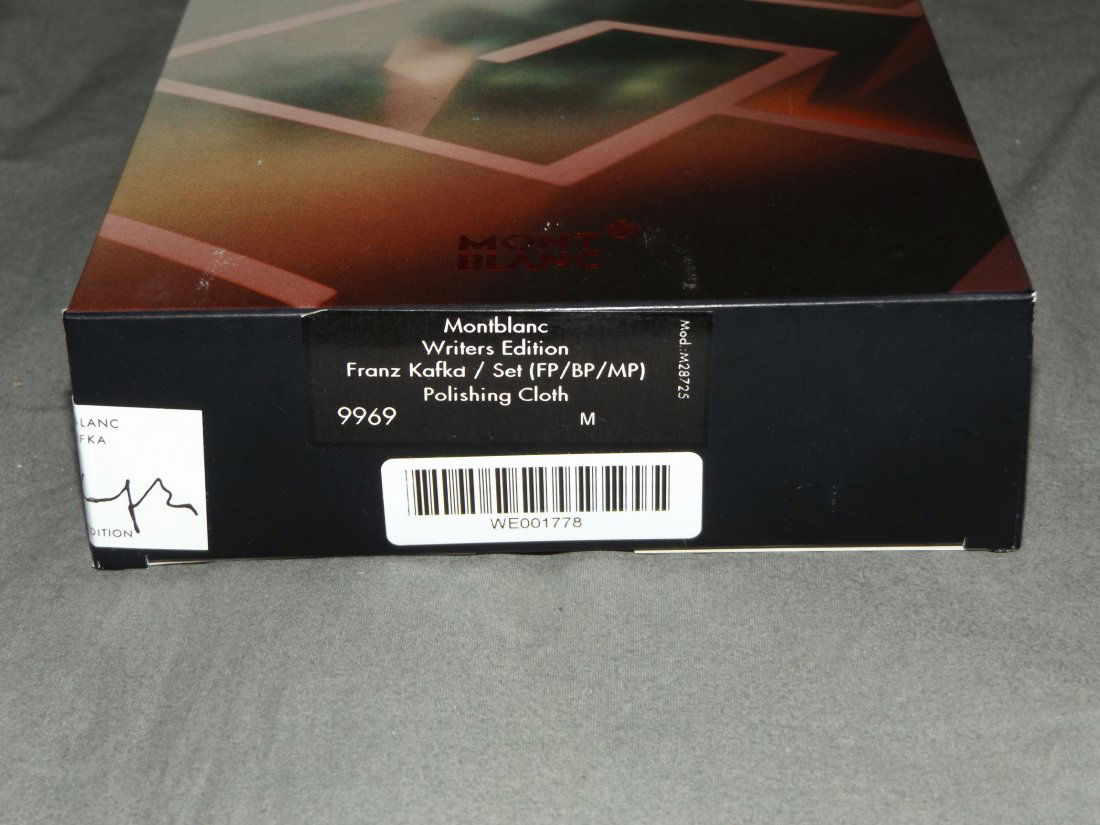 Montblanc Franz Kafka Writers Ed Set, Sealed O/B (1 of 3)