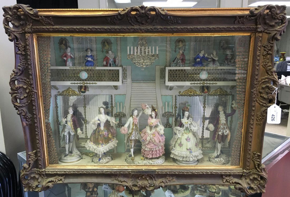 Wonderful Porcelain Figurine Diorama, Dresden (1 of 7)
