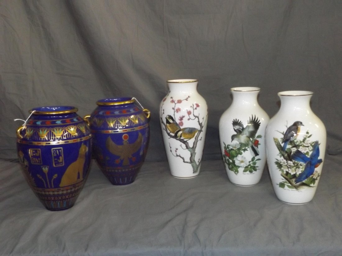 Franklin Mint Danbury Mint Vases Lot Of 5 Feb 07 2016