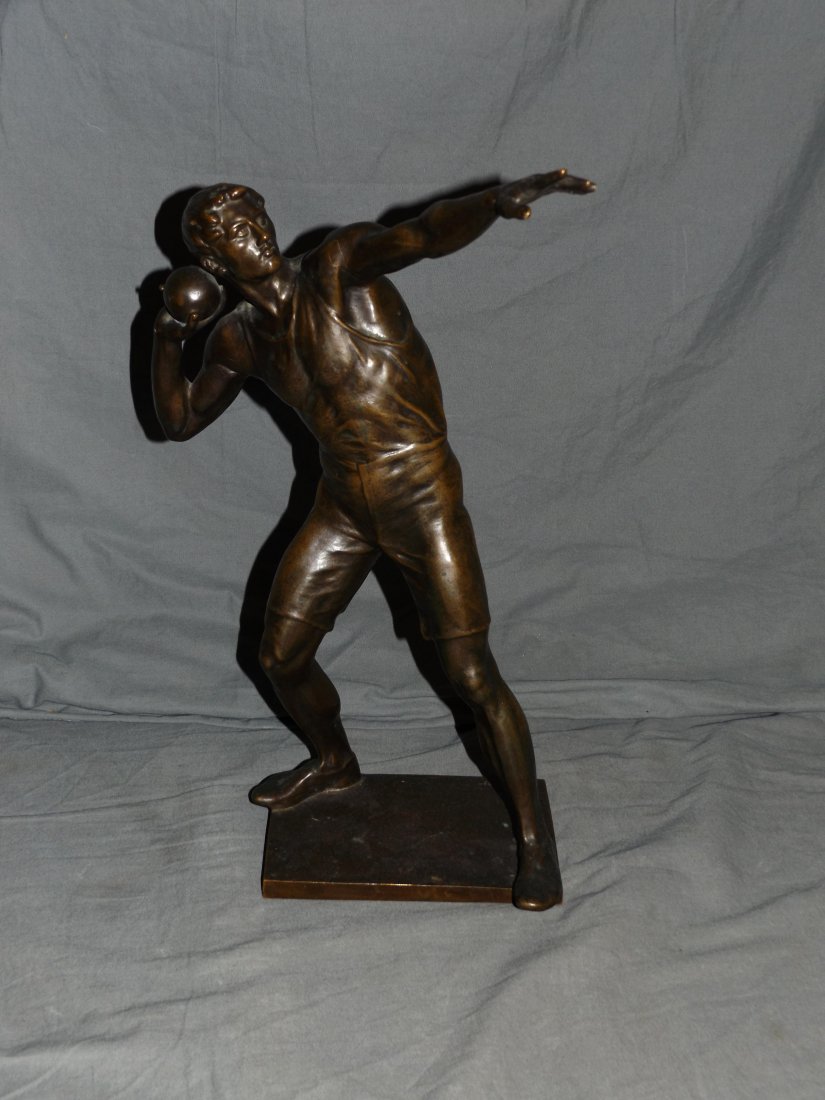 Robert Cauer Bronze, Shot Put Figure (1 of 4)