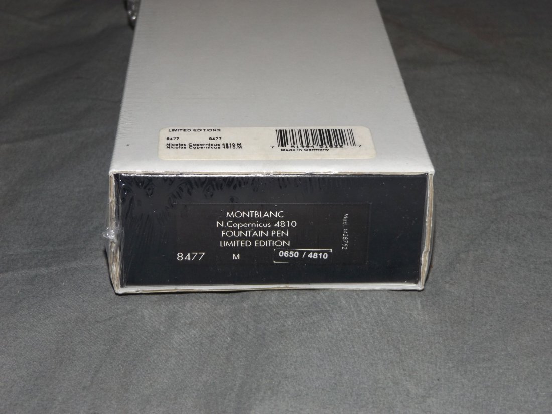 Montblanc Nicolai Copernicus Limited Edition Pen.: Montblanc Nicolai Copernicus Limited Edition Fountain Pen. #0650 of 4810. Sealed in original box.