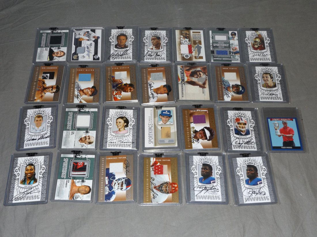 Sportkings Signed Card and Swatch Lot. (1 of 5)