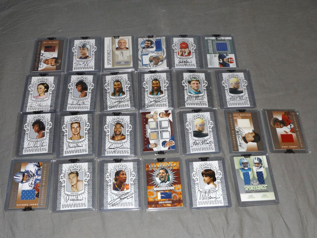 Sportkings Signed Card and Swatch Lot. (1 of 5)