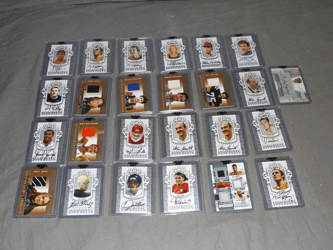 Sportkings Signed Card and Swatch Lot. (1 of 5)