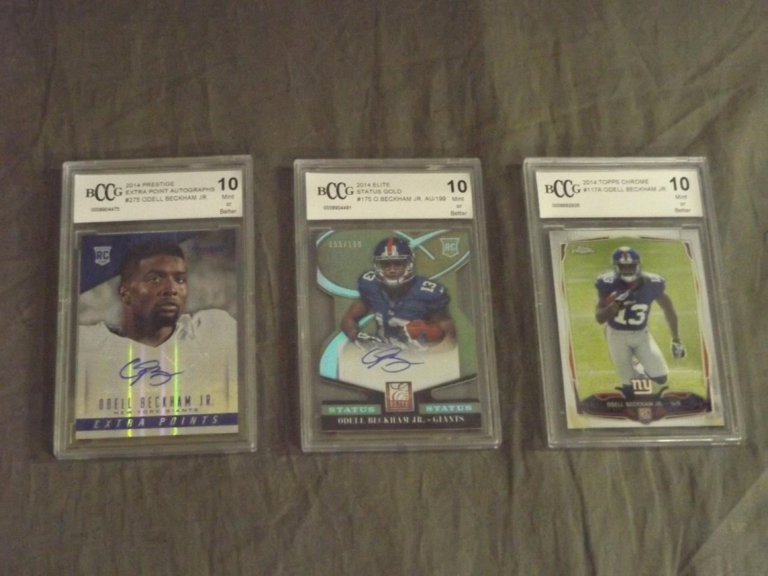 (3) 2014 Odell Beckham Jr. Cards BCCG 10 (1 of 3)