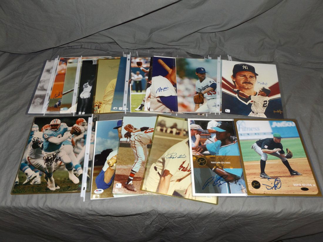 Lot of Twenty Five Signed Sports 8 x 10's. (1 of 3)