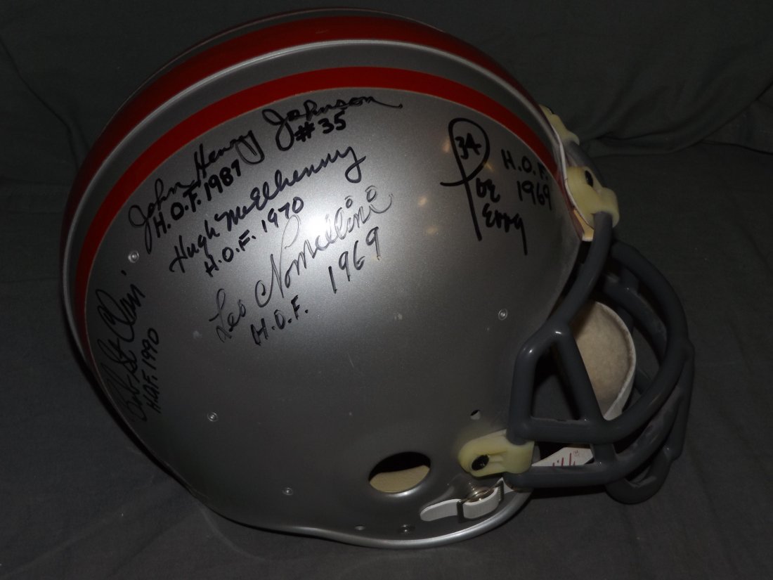 San Francisco 49ers HOFers Signed Football Helmet (1 of 7)