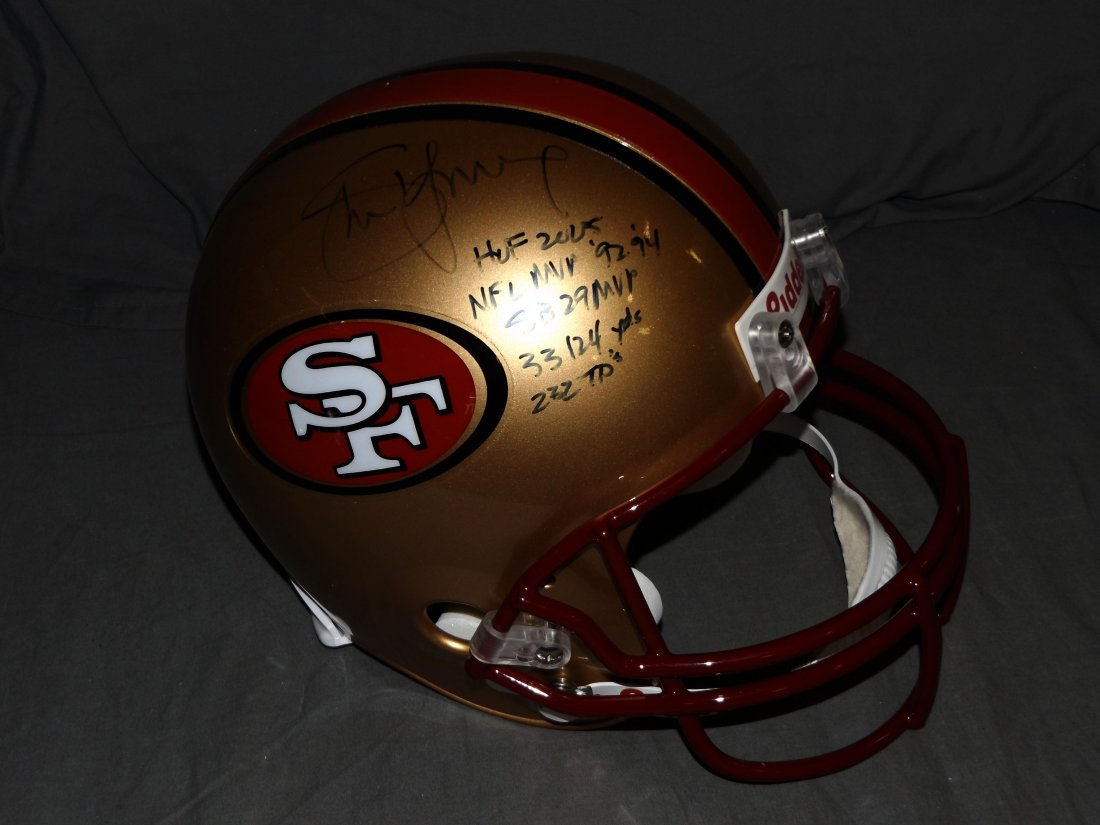 Steve Young 49ers Autographed Football Helmet (1 of 5)