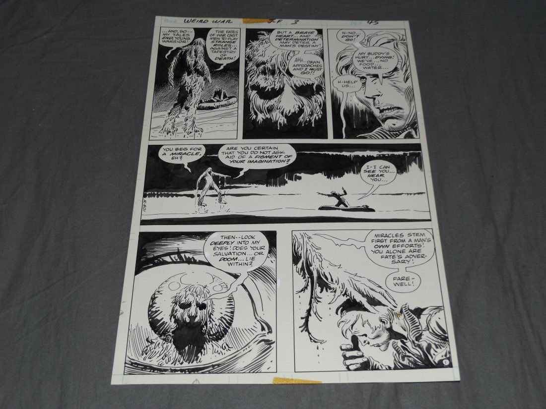 Joe Kubert. Weird War #3 Page 45 Original Art. (1 of 5)
