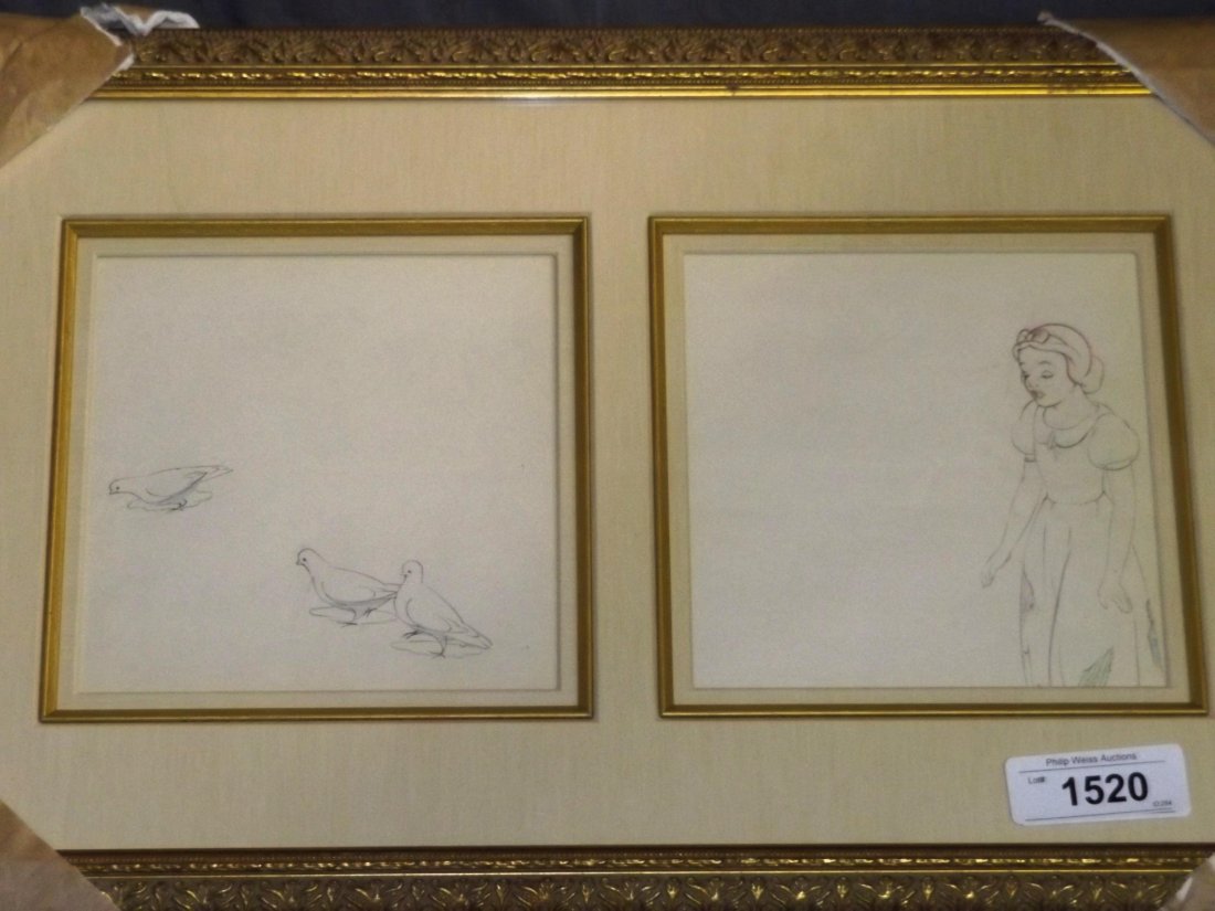 1937 Snow White Original Production Drawing. (1 of 5)
